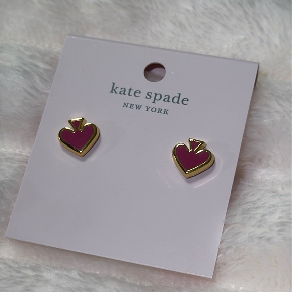 Kate Spade Everyday Spade Enamel Studs - Picture 3 of 4